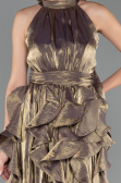 Robe de Soirée Longue Kaki ABU6571