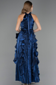 Robe de Soirée Longue Bleu Marine ABU6571