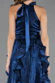 Robe de Soirée Longue Bleu Marine ABU6571