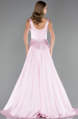Robe Grande Taille Longue Satin Poudre ABU6576