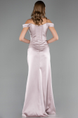 Robe De Soirée Grande Taille Longue Satin Vison ABU6577