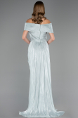 Robe de Soirée Longue Mousseline Menthe ABU6581
