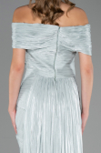 Robe de Soirée Longue Mousseline Menthe ABU6581