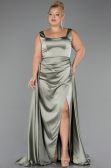 Robe Grande Taille Longue Satin  ABU6576