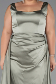 Robe Grande Taille Longue Satin  ABU6576