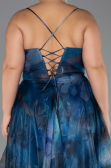 Robe De Graduation Grande Taille Longue Vert Pétrole ABU6586