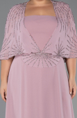 Robe Grande Taille Longue Mousseline Poudre ABU6529