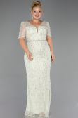 Robe Grande Taille Longue Perlé Menthe ABU6583