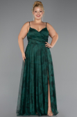 Robe De Graduation Grande Taille Longue Émeraude ABU6558