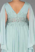 Robe Grande Taille Longue Mousseline Menthe ABU4638