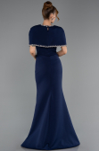 Robe Queue de Poisson Longue Bleu Marine ABU6591
