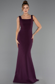 Robe Queue de Poisson Longue Prune ABU6591