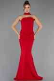 Robe Queue de Poisson Longue Rouge ABU6575
