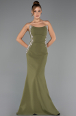 Robe de Soirée Longue Kaki ABU6374
