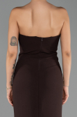 Robe de Soirée Longue Brun ABU6374