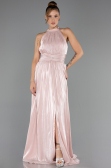 Robe de Soirée Longue Mousseline Poudre ABU6594