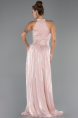 Robe de Soirée Longue Mousseline Poudre ABU6594