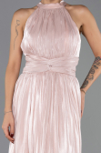 Robe de Soirée Longue Mousseline Poudre ABU6594