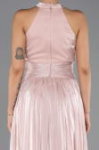 Robe de Soirée Longue Mousseline Poudre ABU6594