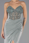 Robe de Soirée Longue Menthe ABU6599