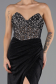 Robe de Soirée Longue Noir ABU6599