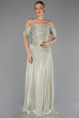 Robe de Soirée Longue Mousseline Menthe ABU6602