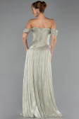 Robe de Soirée Longue Mousseline Menthe ABU6602