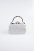 Sac de Soirée Luxe Argent KC711