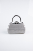 Sac de Soirée Coupe Au Laser Platine KC711