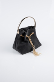 Sac de Soirée Luxe Argenté Noir KC171