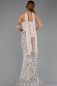 Robe Queue de Poisson Longue Beige ABU6620