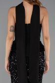 Robe Queue de Poisson Longue Noir ABU6620