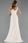 Robe de Soirée Longue Beige ABU6552