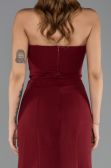 Robe Queue de Poisson Longue Rouge Bordeaux ABU6526