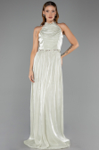 Robe de Soirée Longue Mousseline Menthe ABU6614