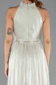 Robe de Soirée Longue Mousseline Menthe ABU6614
