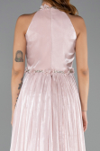Robe de Soirée Longue Mousseline Poudre ABU6614