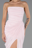 Robe de Soirée Longue Mousseline Poudre ABU6589