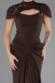 Robe de Soirée Longue Brun ABU6645