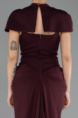 Robe de Soirée Longue Couleur Cerise ABU6645