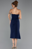 Robe de Cérémonie Midi Bleu Marine ABK2702