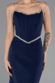 Robe de Cérémonie Midi Bleu Marine ABK2702