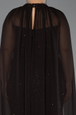 Robe de Soirée Grande Taille Longue Perlé Brun ABU6545