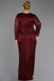 Robe De Soirée Grande Taille Longue Rouge Bordeaux ABU6609