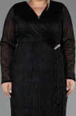 Robe De Soirée Grande Taille Longue Noir ABU6609