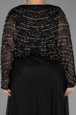 Robe De Soirée Grande Taille Longue Noir ABU6611