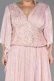 Robe De Soirée Grande Taille Longue Mousseline Poudre ABU6619