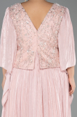 Robe De Soirée Grande Taille Longue Mousseline Poudre ABU6619