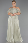 Robe De Soirée Grande Taille Longue Mousseline Menthe ABU6603