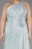 Robe Grande Taille Longue Mousseline Menthe ABU6713